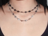 [MADE]  black open close necklace