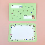 flowery mini card and envelop set