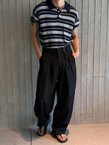 [S/S] Inconnect stripe kara half knit(3color)