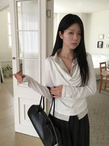 Contour belted wide slacks