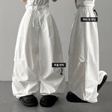 fodi waist banding pintuck wide pants