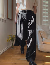 Summit Crease Pintuck Wide Slacks