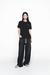 25SS デストロイデニムバドパンツ ブラック