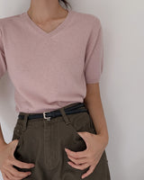 Rune cashmere 半袖ニットウェア