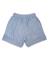 LAYERED TERRY SHORTS (LIGHT BLUE)