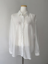 Ver Tencel See-through Loose Fit Shirt