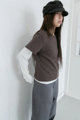 everyday half sleeve top(4colors)