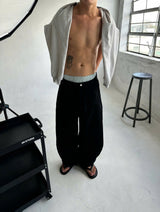 RIPOFFF Khaki Wideleg Pants