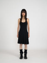 PLEATS MIDI ONE-PIECE (BLACK)