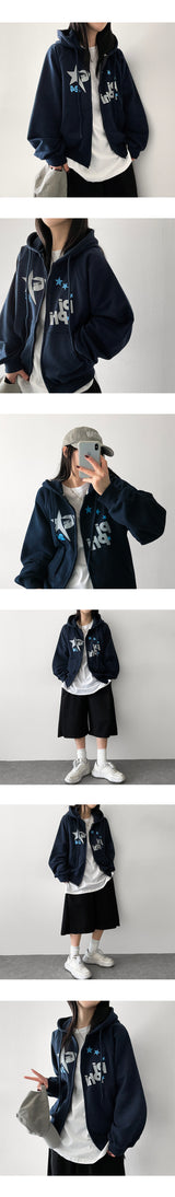 Lancel Zuri Raglan Hooded Zip-Up