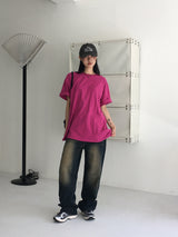 [UNISEX] Tiffen Daily Plain Overfit Short Sleeve T-Shirt
