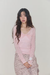 シェリーリボンベルベットトップ (PINK)