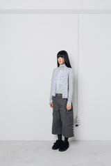 Twister Goth Mesh Scarf - White 