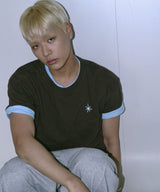 Untitled Layered Crop Short Sleeve Brown