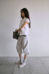26SS★ シンチ バック ステッチ バミューダ パンツ