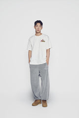 24FW CRACK STAR LOGO SHORT SLEEVE T-SHIRT CREAM