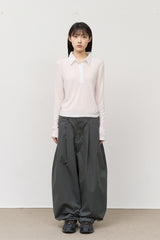 (W) Ercu Silky Collar Top