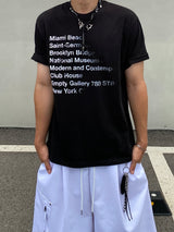 Exy レタリング半袖Tシャツ 3C