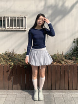 チェックバルーンスカート (2C)