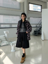 Chilled Cotton Overfit Check Shirt