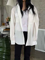 Overfit two pocket shirts(3color)