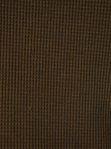 RU Crop Waffle Color Point Warmer Long T