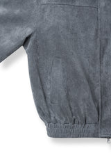 low cropped suede jacket (3colors)