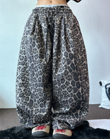 4000SOLD LEOPARD PINTUCK PANTS
