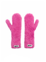 FLUFFY ANGORA GLOVES