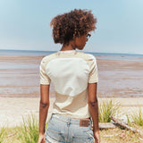 カラーブロッキングTシャツ(Khaki)