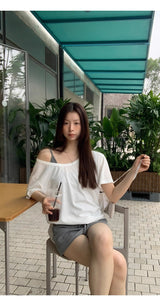 three-piece T-shirt sleeveless skirt set (3 SET)