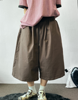 Frendi Cotton Multi Over Long Bermuda Pants 5 Color 