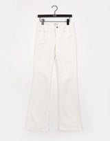Rasen Low Rise Slit Cotton Bootcut Pants