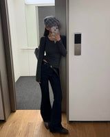 [MADE] TAS Side Slit Long Sleeve Top