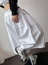 Loin Contrast Keyring Side Pintuck Bermuda Shorts 4 color