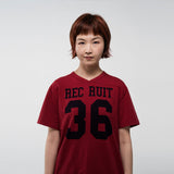 REC RUIT アスレチック ラグビー Tシャツ (BURGUNDY)