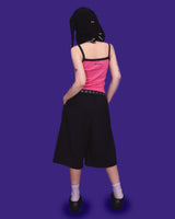 ストライプバミューダパンツ (ベルト付き / 2color)