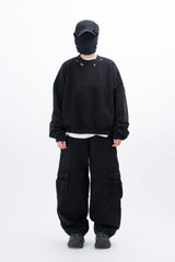 Neck Pierce Sweatshirt