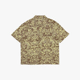 silky ethnic open collar shirt_yellow