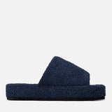 HODGEHOG TOWELING SLIDES_NAVY