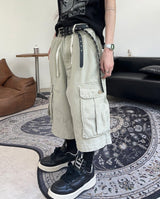Elder Washed Cargo Bermuda Pants