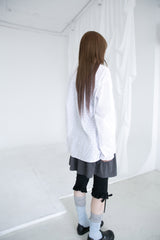 milky dot linen button top(4colors)