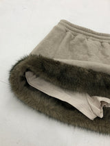 Soft Fur Brown Sweat Skirt