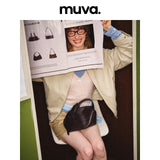 muva. ミニ ロール レザー トートバッグ