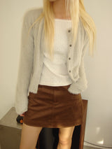 Suede pocket mini skirt (2colors)