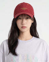 26SS コントラストステッチナイロンボールキャップ