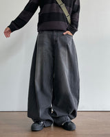 Dart Balloon Denim Pants 3C
