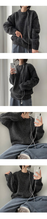 Gaffle mix round knitwear