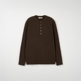 ストイックヘンリーネックウールニット(4 Colors)