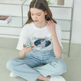 アクチュアリーアキャットTシャツ - ホワイト